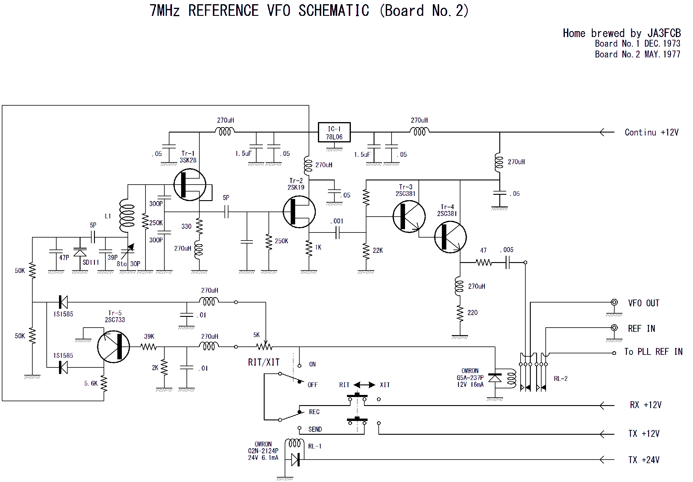 VFO UNIT SCHEMATIC